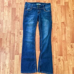 Vintage Y2K Low Rise Paris Blues Jeans Flare Leg Size 9 Waist 30-31x33